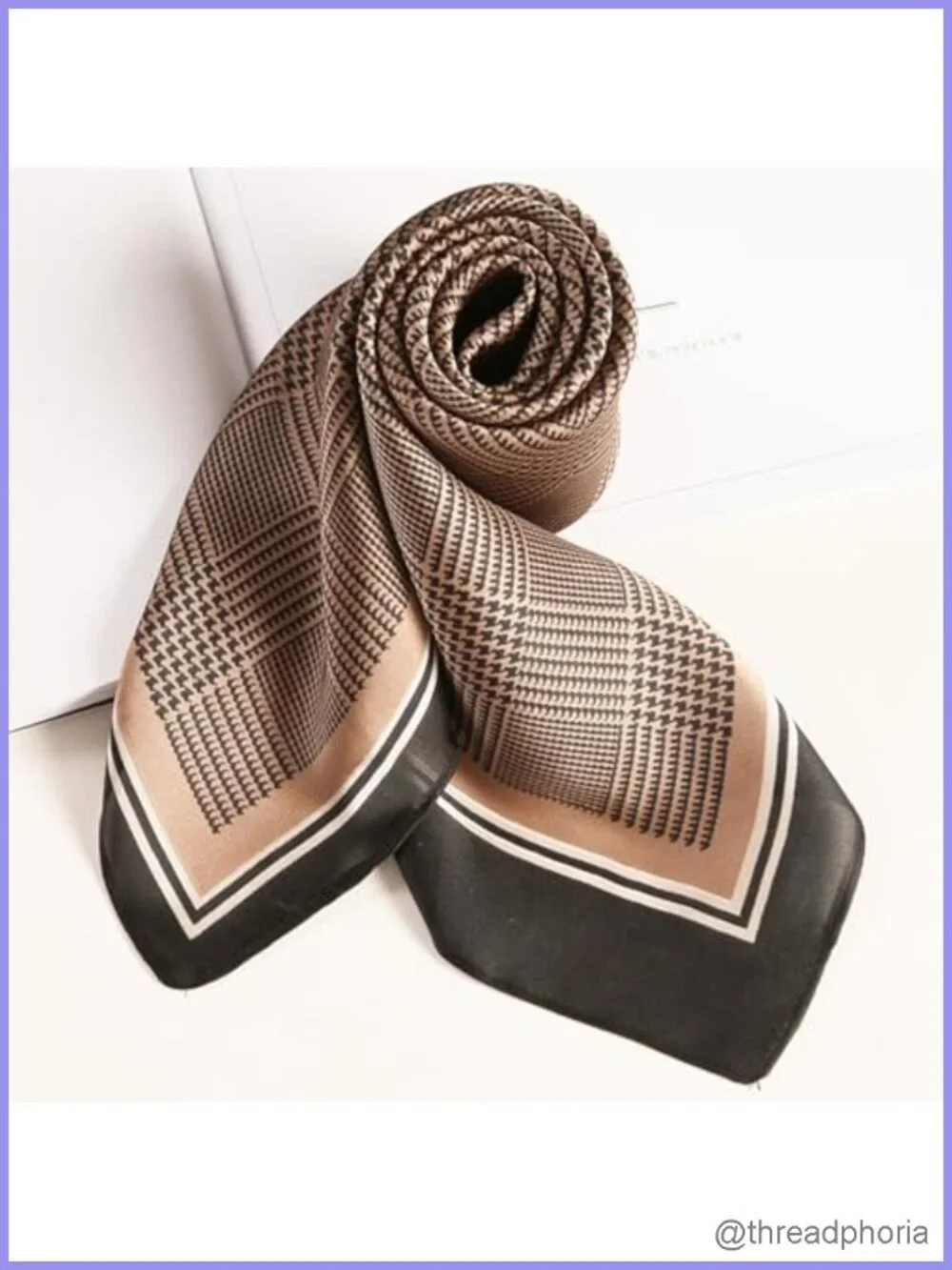 Silky Polyester Square Scarf Head Wrap Bandana Multifunctional Fashion Scarf